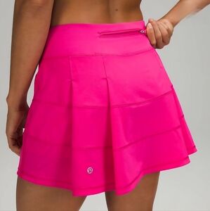Womens Lululemon Pace Rival Mid Rise Skirt *Long